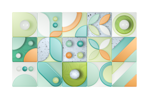 diseño de patrón transparente 3d decorativo de mosaico brillante geométrico para invitación, tarjetas, volante