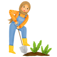 Hijab Women Gardener png