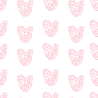 Seamless pattern of hearts png
