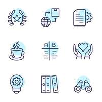 icono de línea de recursos humanos, negocios, gestión, estrategia. diseño vectorial para sitios web, aplicaciones, aplicaciones. vector