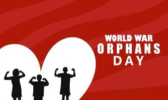 World war orphans day. design vector childs idea creative, design suitable for banner, poster, vector illustration.