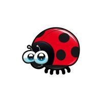 cute bug smiling illustration vector. vector