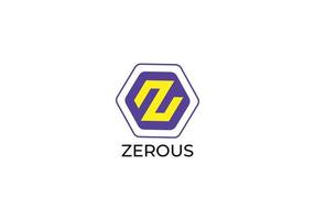 Zerous Abstract z letter modern lettermarks logo design vector