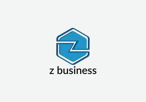 Z business Abstract z letter modern lettermarks logo design vector