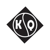 KQ letter logo design.KQ creative initial KQ letter logo design . KQ creative initials letter logo concept. KQ letter design. vector