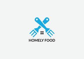 Homely food Abstract restaurant logo design template vector