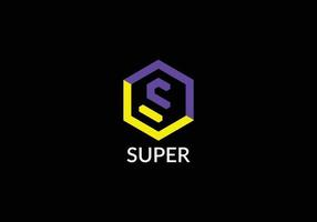 Super Abstract S initial letter logo design template vector