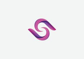 Abstract S initial letter logo design template vector