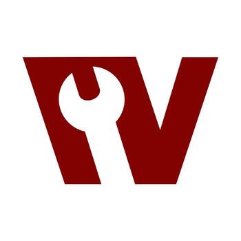 Initial W Tool Logo vector