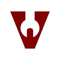 Initial V Tool Logo vector