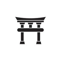 temple chinese vector for website symbol icon presentation