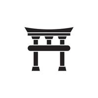 temple chinese vector for website symbol icon presentation