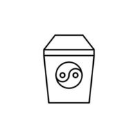 chinese bowl vector for website symbol icon presentation
