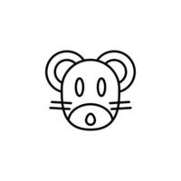 rat zodiac vector for website symbol icon presentation
