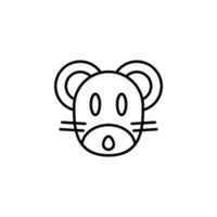 rat zodiac vector for website symbol icon presentation