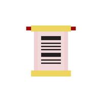 chinese scroll vector for website symbol icon presentation
