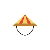 Chinese cap vector for website symbol icon presentation