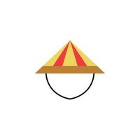 Chinese cap vector for website symbol icon presentation