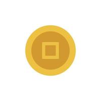 coin chinese vector for website symbol icon presentation