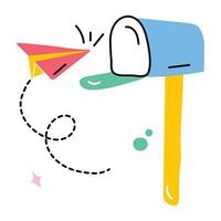 Trendy Mailbox Concepts vector