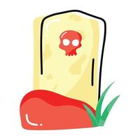 Trendy Grave Concepts vector