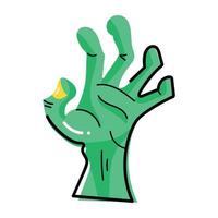 Trendy Zombie Hand vector