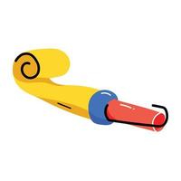 Trendy Party Blower vector