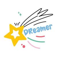 Trendy Dreamer Concepts vector