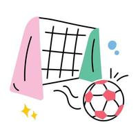 Trendy Goal Post vector