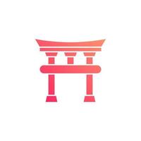 temple chinese vector for website symbol icon presentation