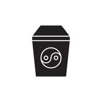 chinese bowl vector for website symbol icon presentation
