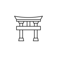 temple chinese vector for website symbol icon presentation