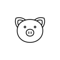 pig zodiac vector for website symbol icon presentation