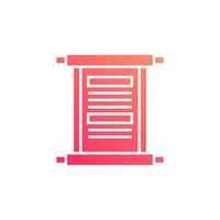 chinese scroll vector for website symbol icon presentation