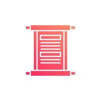 chinese scroll vector for website symbol icon presentation