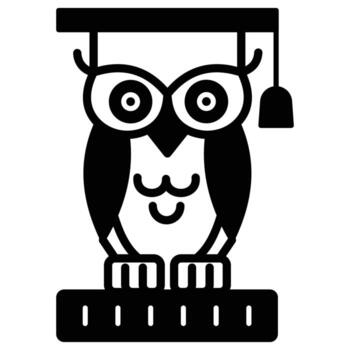 Owl which can easily edit or modify vector