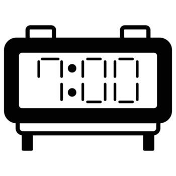 reloj que puede editar o modificar fácilmente vector