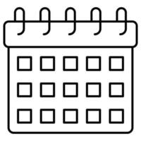 Calendar which can easily edit or modify vector