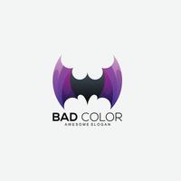 bad logo gradient colorful design template vector