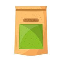 paquete de productos matcha vector