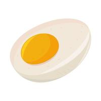 boiled egg icon vector