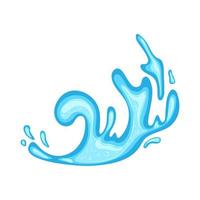 H2O splash design vector