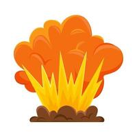 explosive hazard icon vector