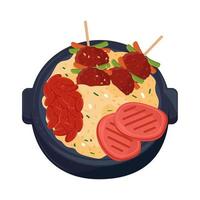 bulgogi korean food vector