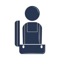 passenger suitcase airport vector