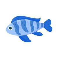 cute fish icon vector