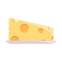 slice cheese icon vector