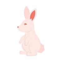 lindo icono de conejo vector