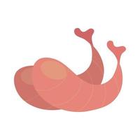 shrimp seafood icon vector