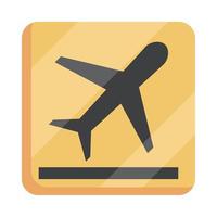 airport traffic sign vector